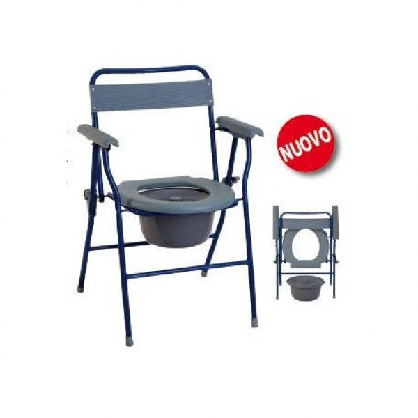 Termigea Sedia WC Pieghevole  con Schienale BA48