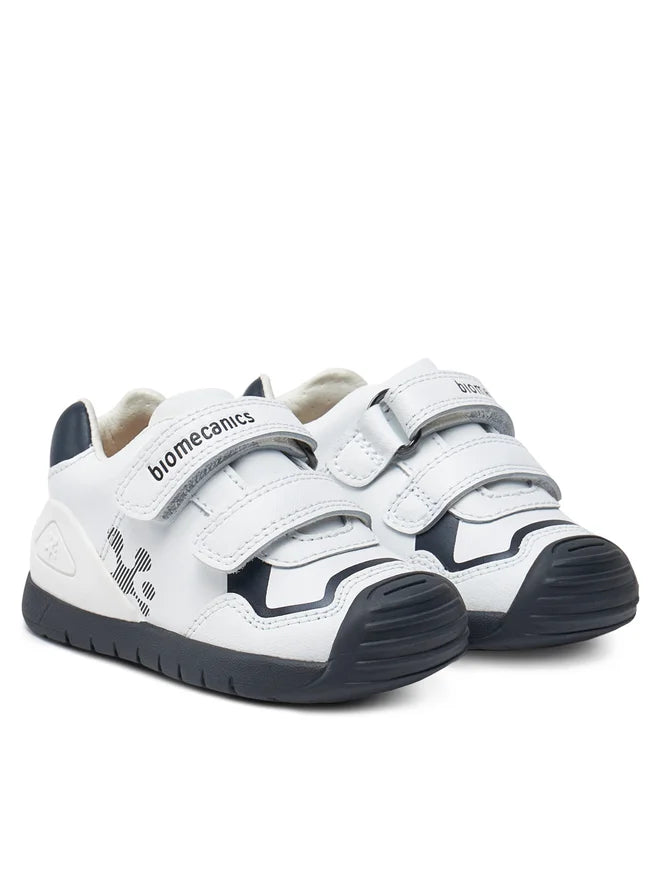 Biomecanics Scarpe Bambino Bianche e Blu Logo
