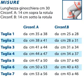 7181 Patelladyn Ginocchiera con stabilizzatore rotuleo regolabile e stecche