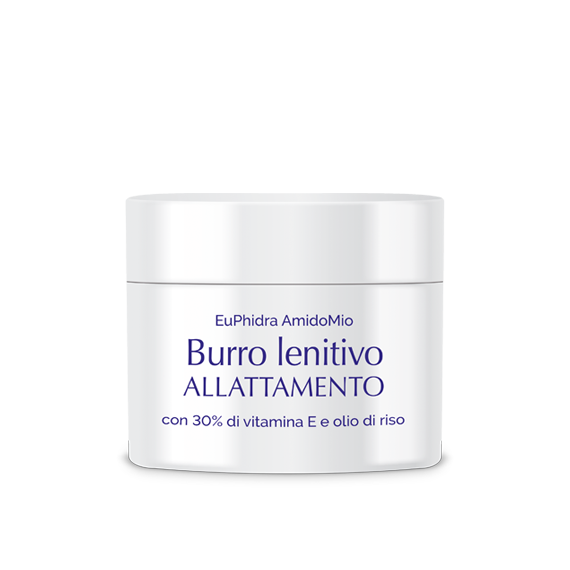 EuPhidra AmidoMio Burro Lenitivo Allattamento Vitamine E  Olio di Riso Vaso 50 ml