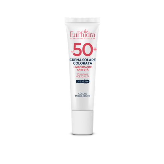 Euphidra crema solare anti-età colorata protezone alta 50+