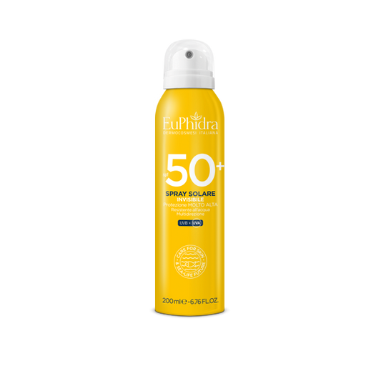 Euphidra Spray Invisibile Solare Corpo Protezione molto alta resistente all'acqua spf 50+