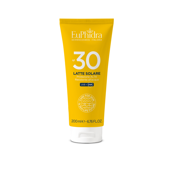 Euphidra latte Invisibile solare corpo  resistente all'acqua con protezione spf 30