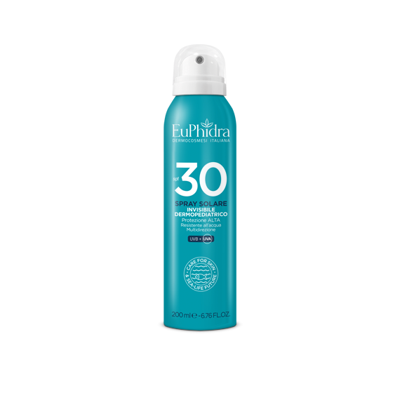 Euphidra Spray Solare Invisibile Dermopediatrico SPF 30 200 ml